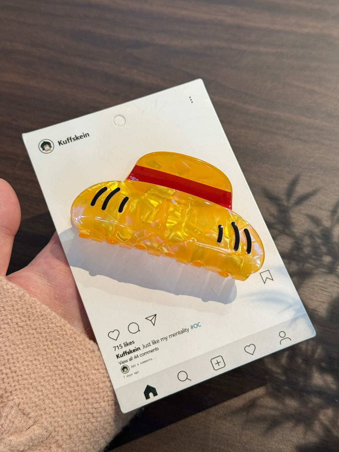Cartoon Acrylic Hair Clip アニメ風 アクリル ヘアピン
