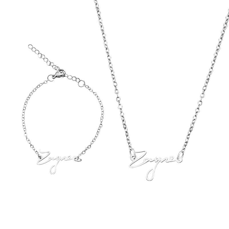 Personalized Name Necklace & Bracelet
