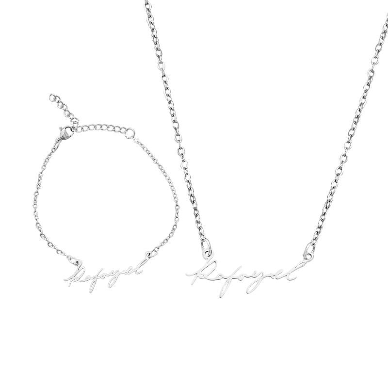 Personalized Name Necklace & Bracelet