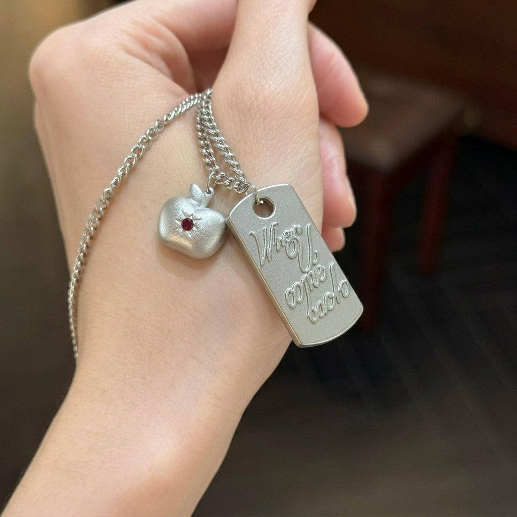 Inspired Apple Necklace - CL