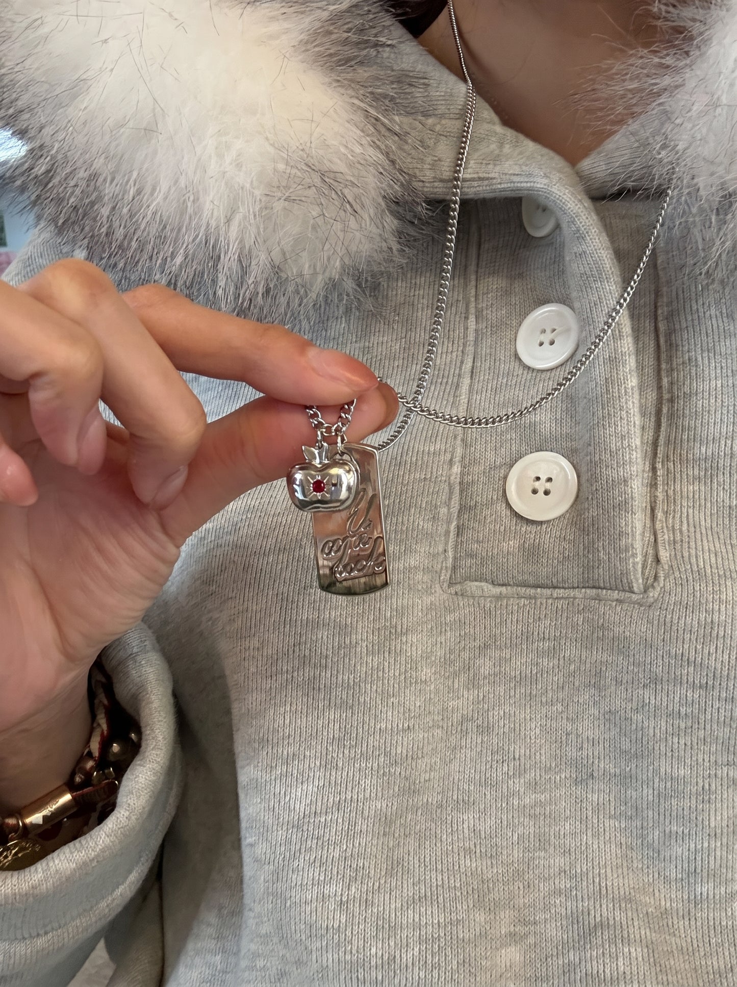Inspired Apple Necklace - CL
