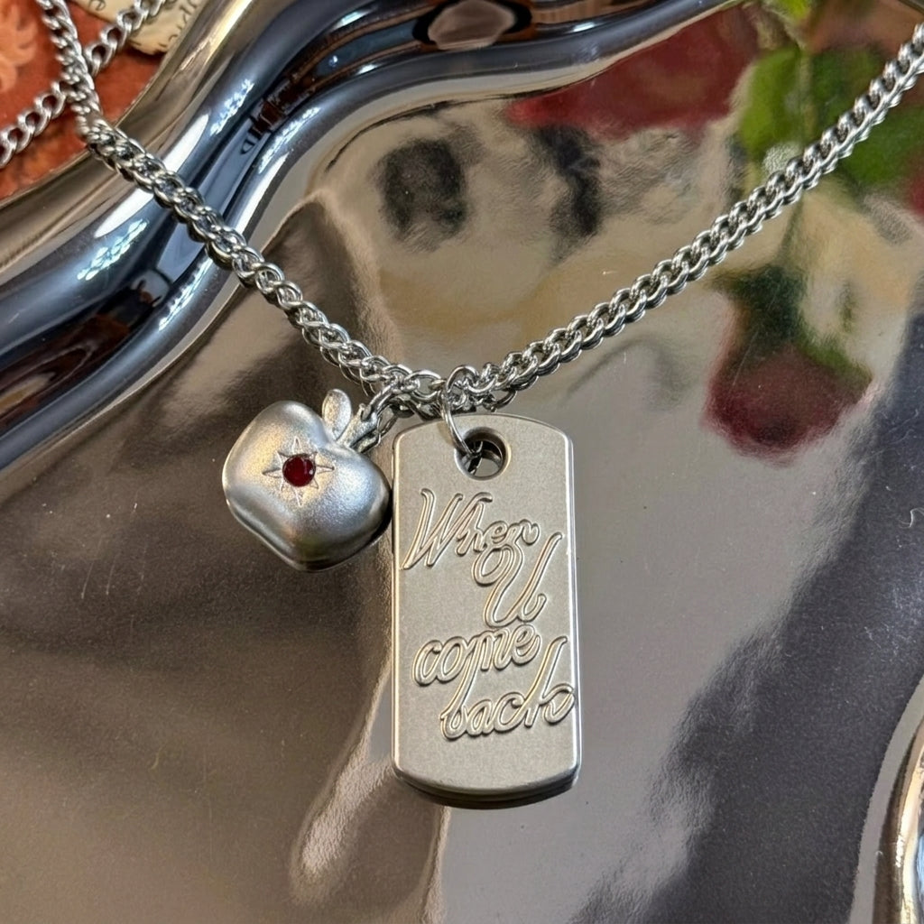 Inspired Apple Necklace - CL